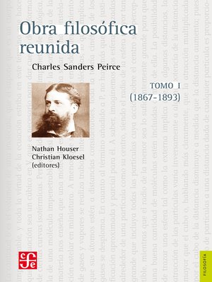 cover image of Obra filosófica reunida. Tomo I (1867-1893)